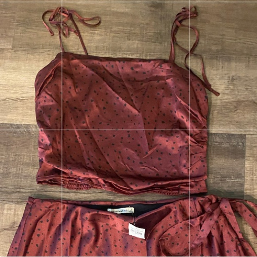Abercrombie skirt and crop top set